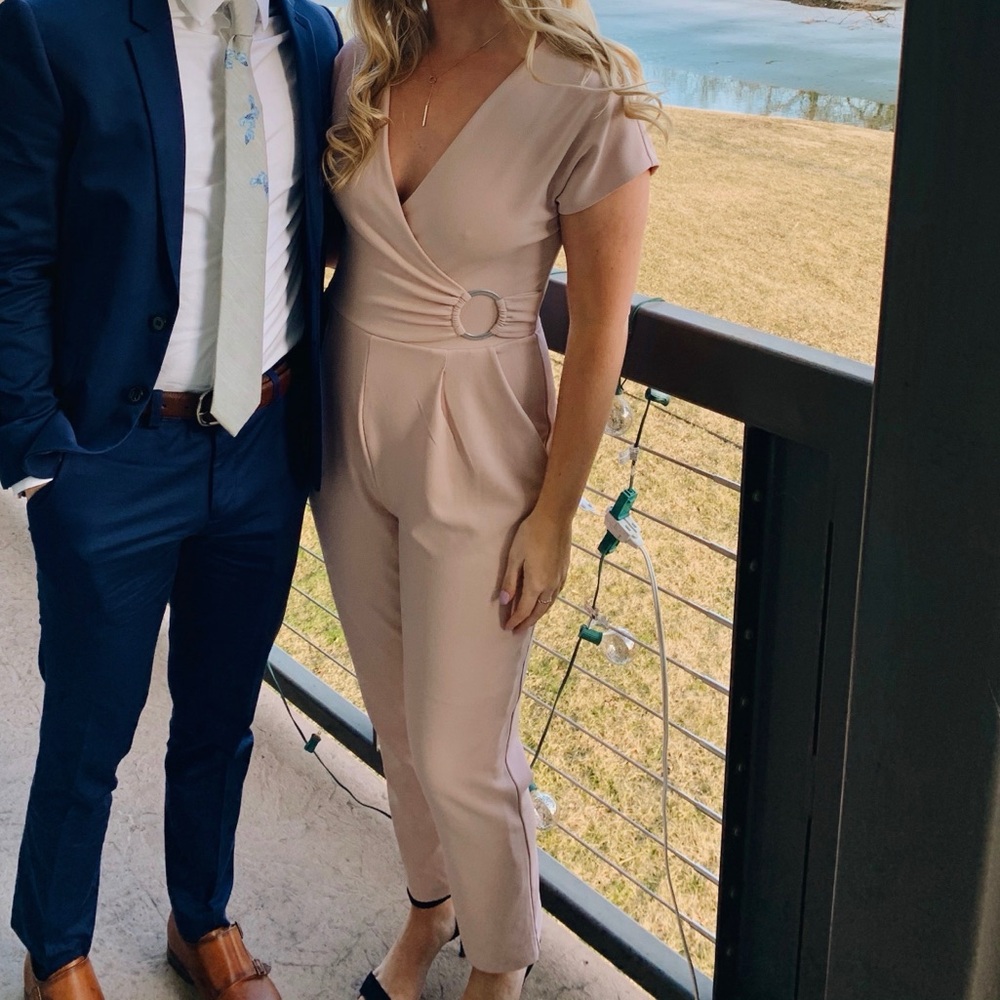 Express blush pink jumpsuit